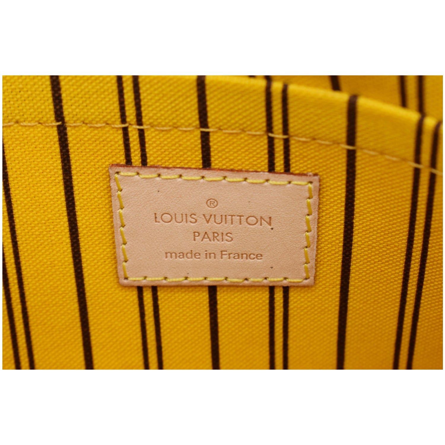 Louis Vuitton Neverfull Wristlet Pouch Monogram Yellow in Monogram Coated  Canvas with Gold-tone - US