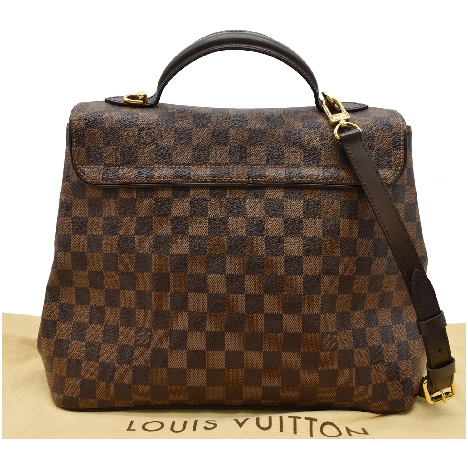 LOUIS VUITTON Authentic Women's Monogram Hand Bag Malesherbes Brown  Leather