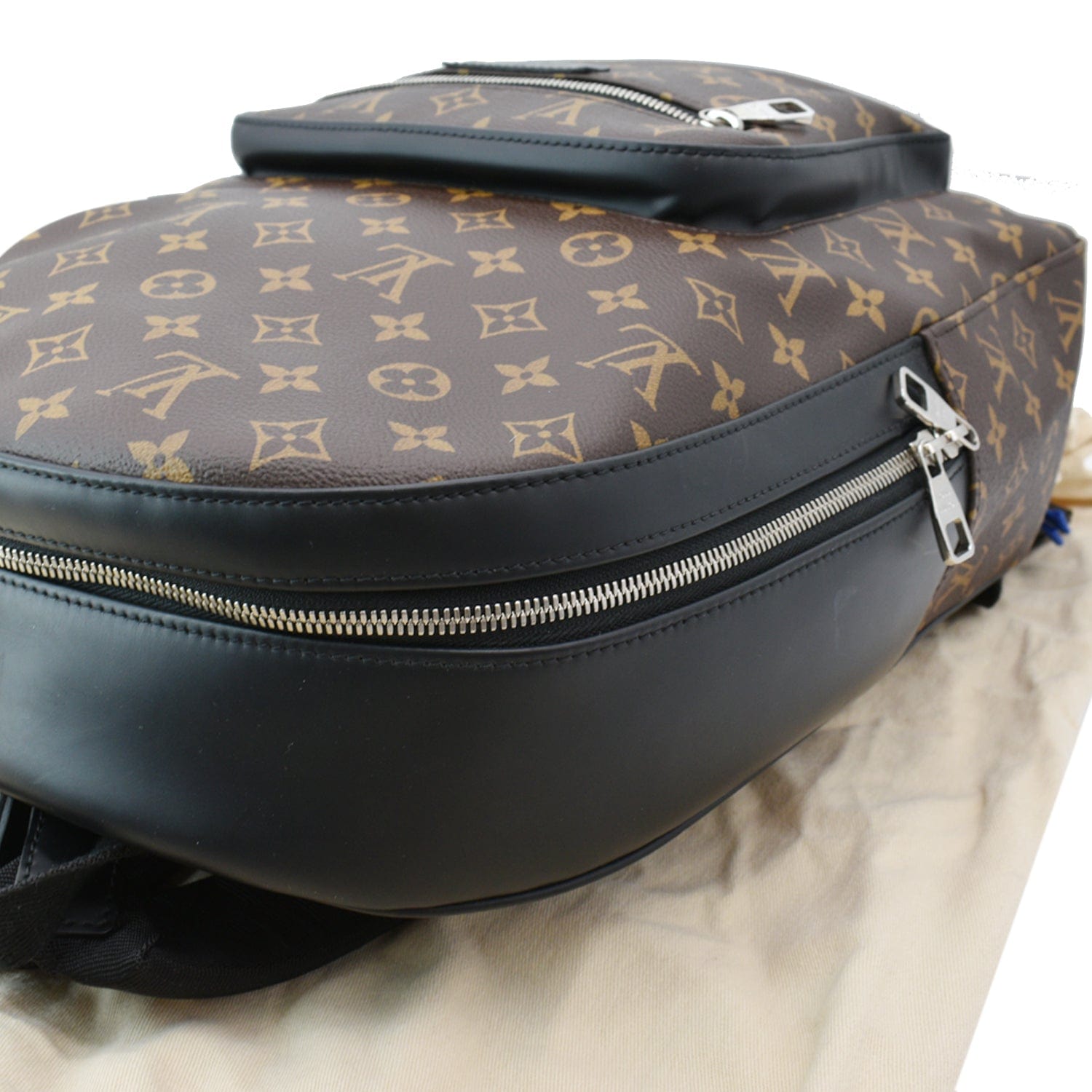 Josh backpack cloth bag Louis Vuitton Black in Cloth - 31583347
