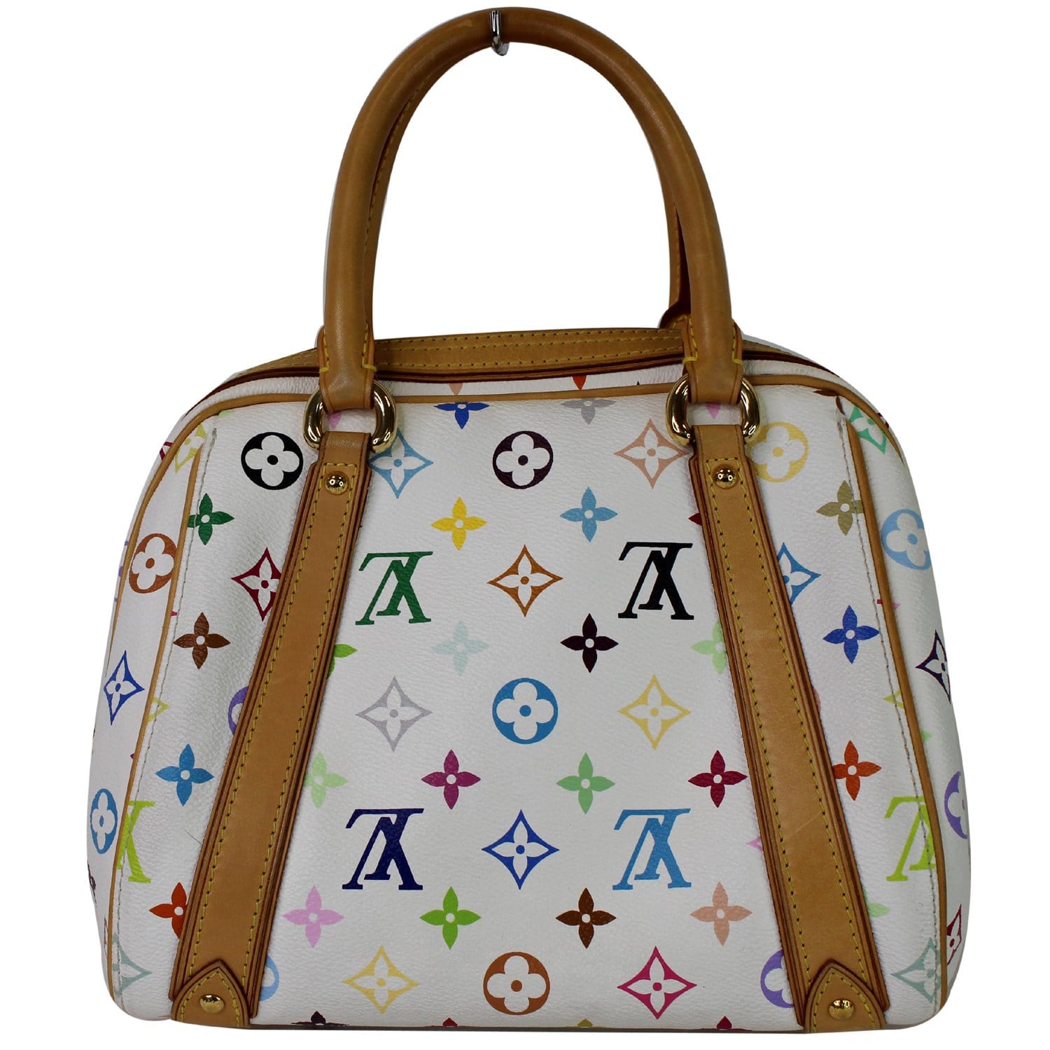 👜 Louis Vuitton White Multicolor Priscilla Bag