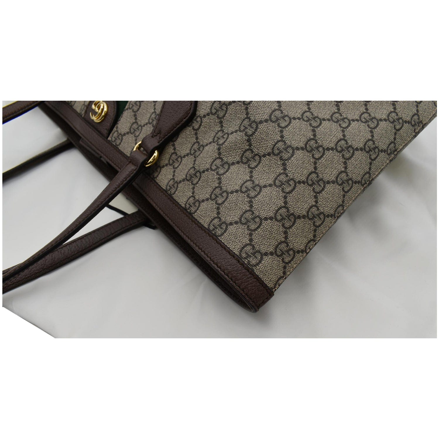 Gucci Medium Ophidia GG Supreme Canvas Suitcase - Brown