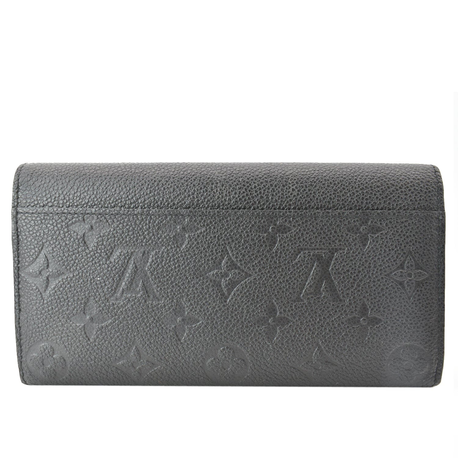 Louis Vuitton Sarah Wallet Monogram Empreinte Leather Black