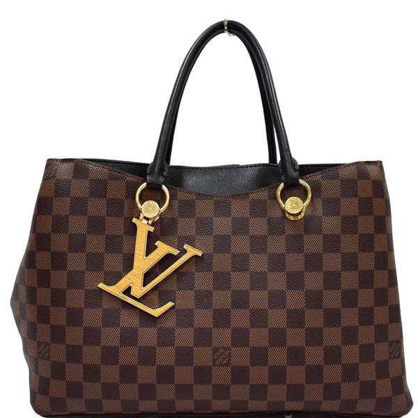 LOUIS VUITTON LV Riverside Damier Ebene Shoulder Bag Black