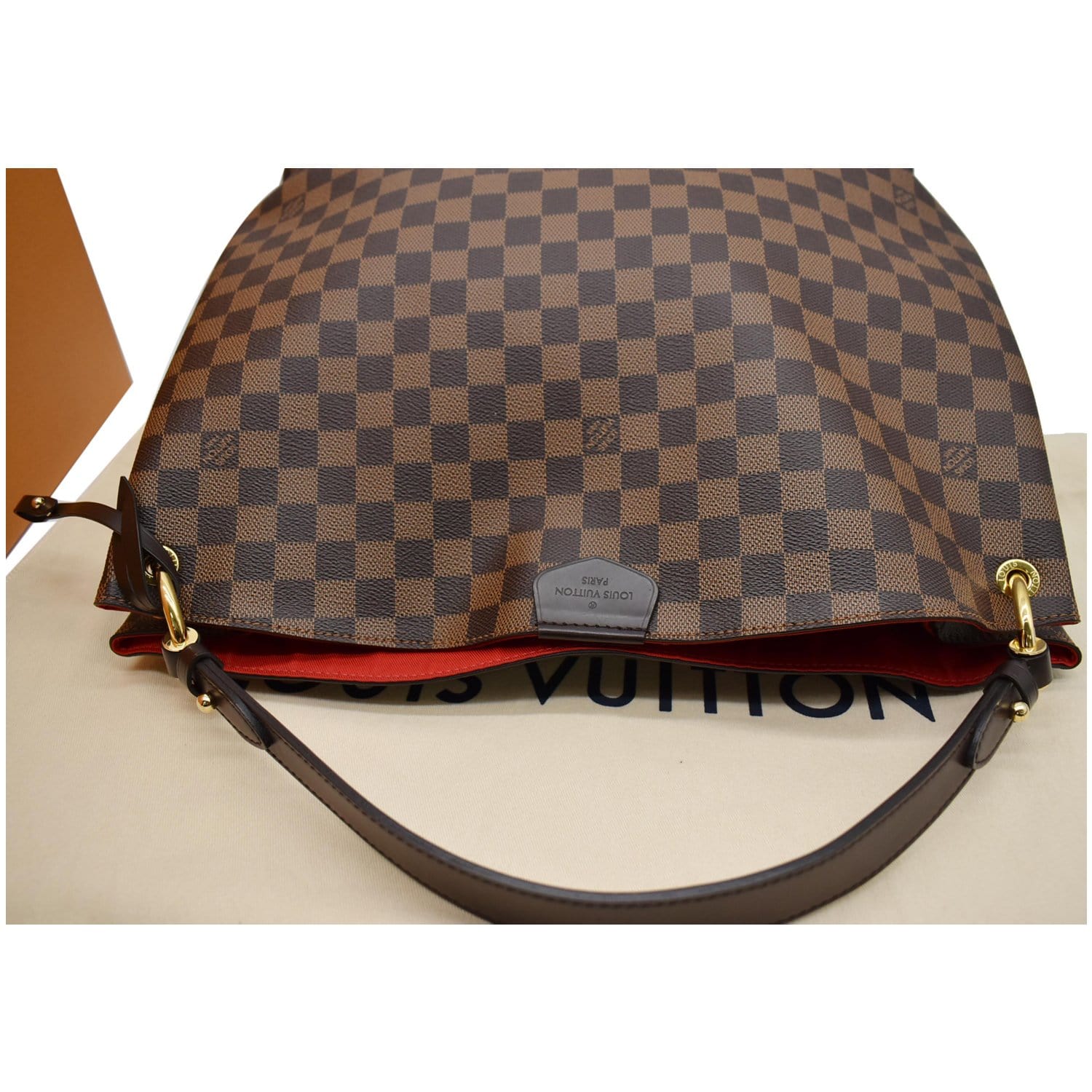 Graceful leather handbag Louis Vuitton Brown in Leather - 32288820