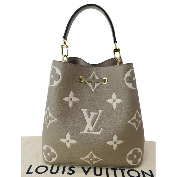 LOUIS VUITTON NeoNoe MM Bicolor Monogram Empreinte Shoulder Bag Cream