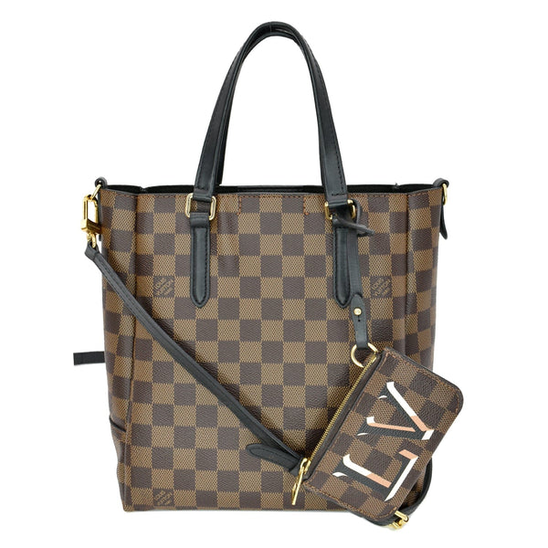 LOUIS VUITTON Belmont MM Damier Ebene Shoulder Bag Brown