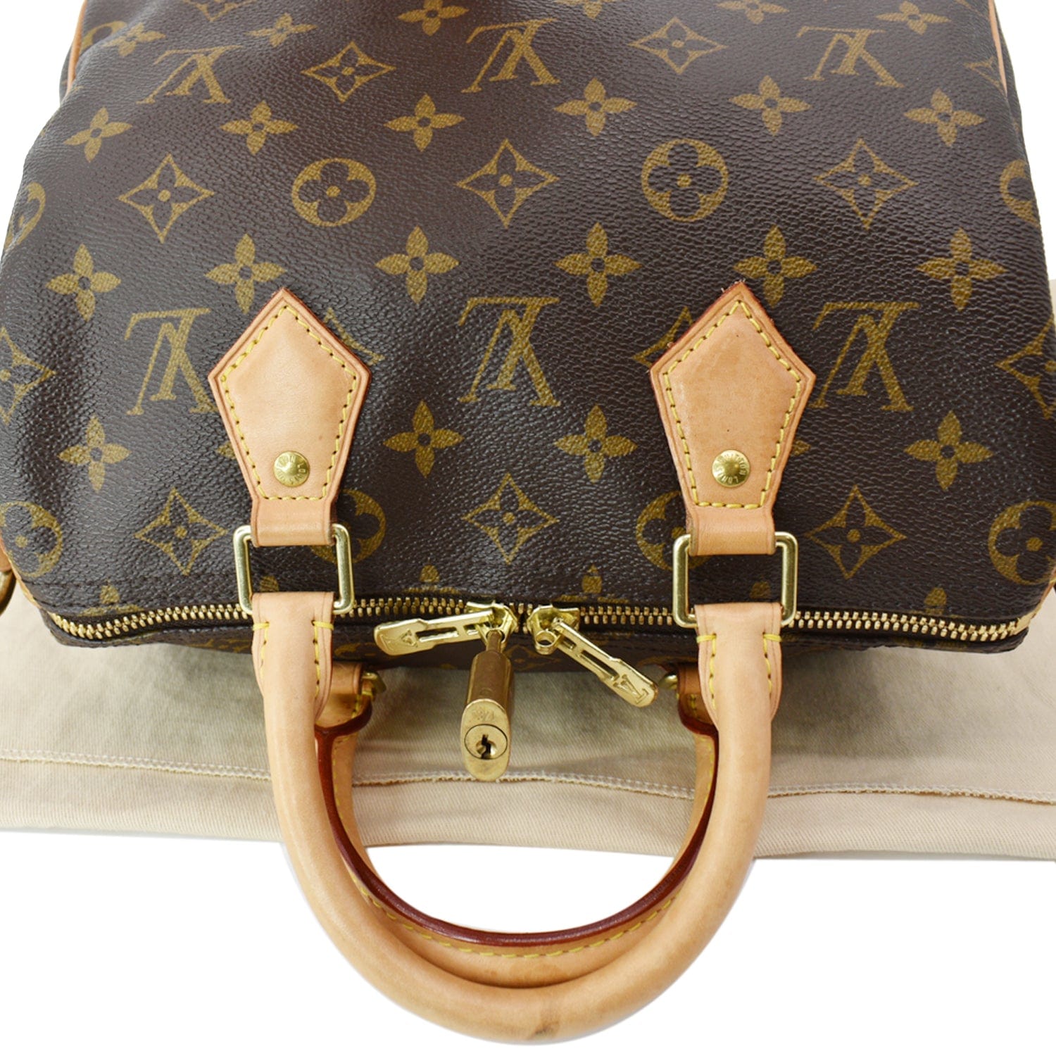 Brown Louis Vuitton Monogram Speedy 25 Boston Bag – Designer Revival