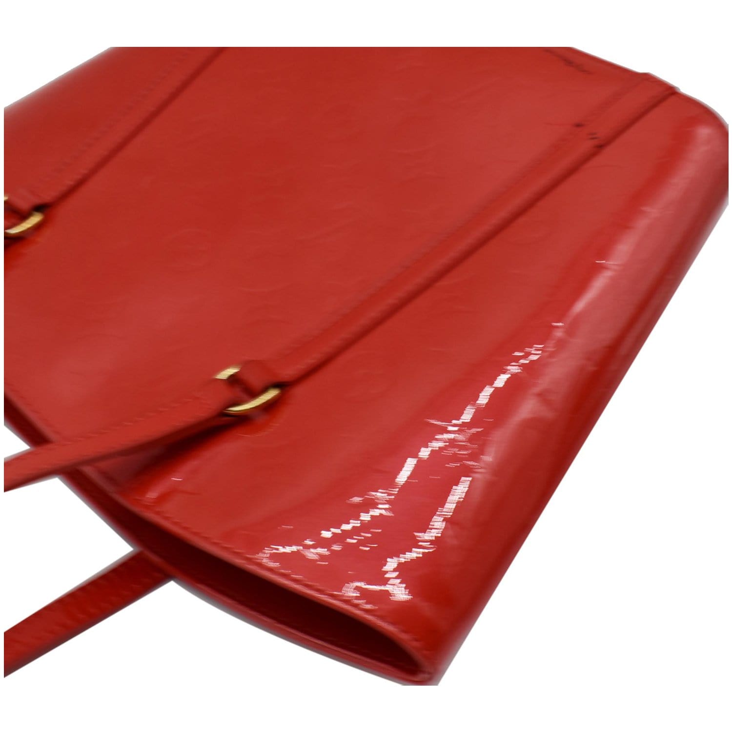 Louis Vuitton Red Monogram Vernis Reade GM Bag Louis Vuitton