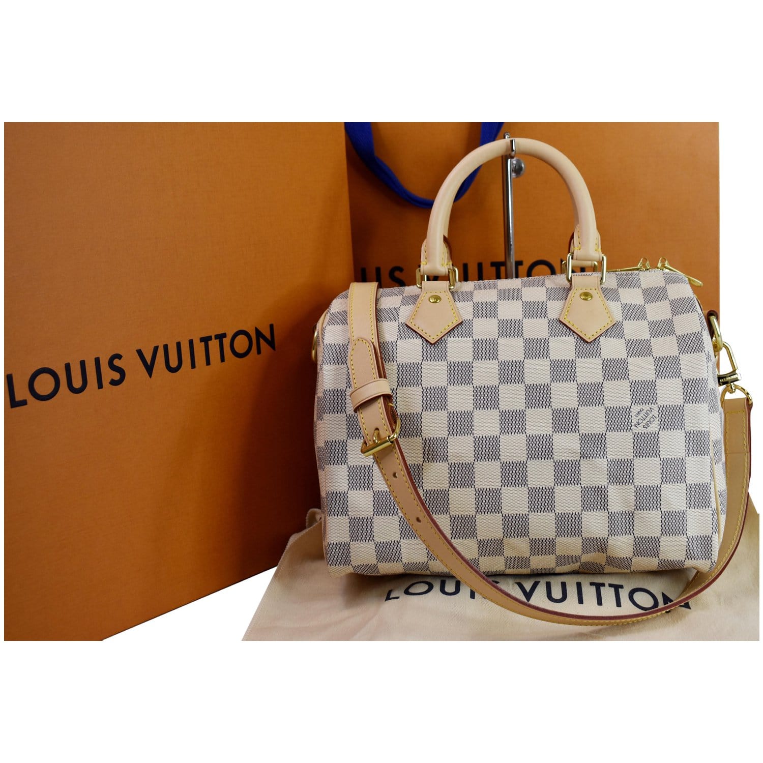 Louis Vuitton Speedy Damier Azur 25 White/Blue - US