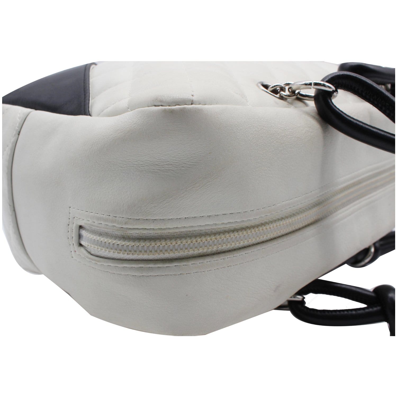 CHANEL Cambon Ligne Bowler Bag in White
