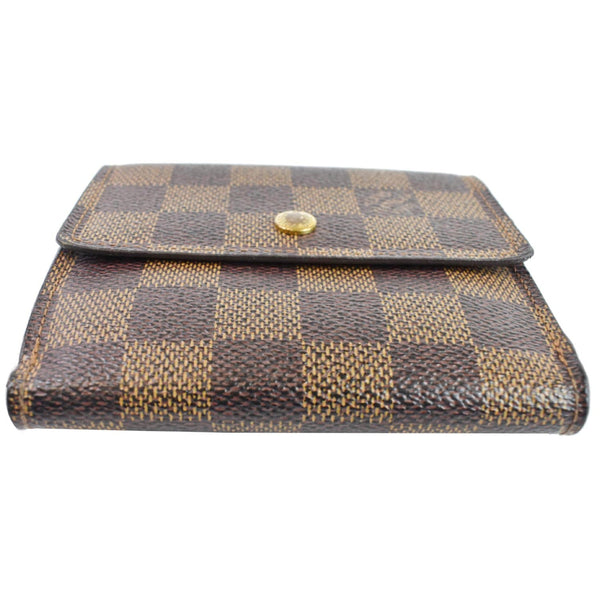 Louis Vuitton Elise Compact Damier Ebene Wallet upview