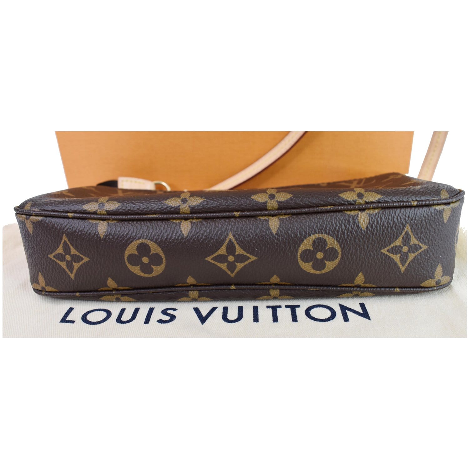 Louis Vuitton Riveting Pochette Accessoires Monogram Canvas Brown 11472230
