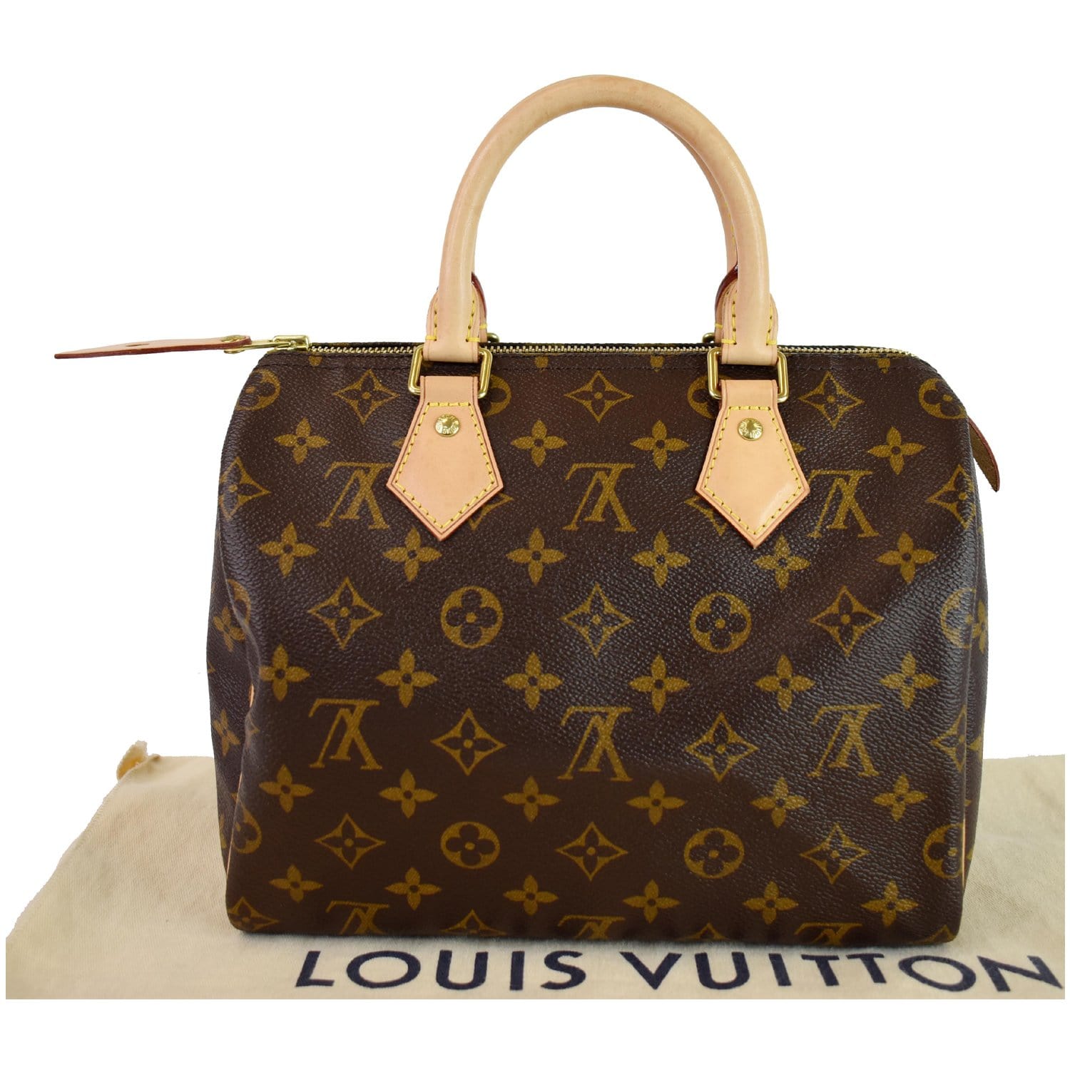 Louis Vuitton - Authenticated Speedy Handbag - Cloth Brown for Women, Very Good Condition