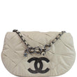 Chanel Iridescent Calfskin Leather Crossbody Bag Beige