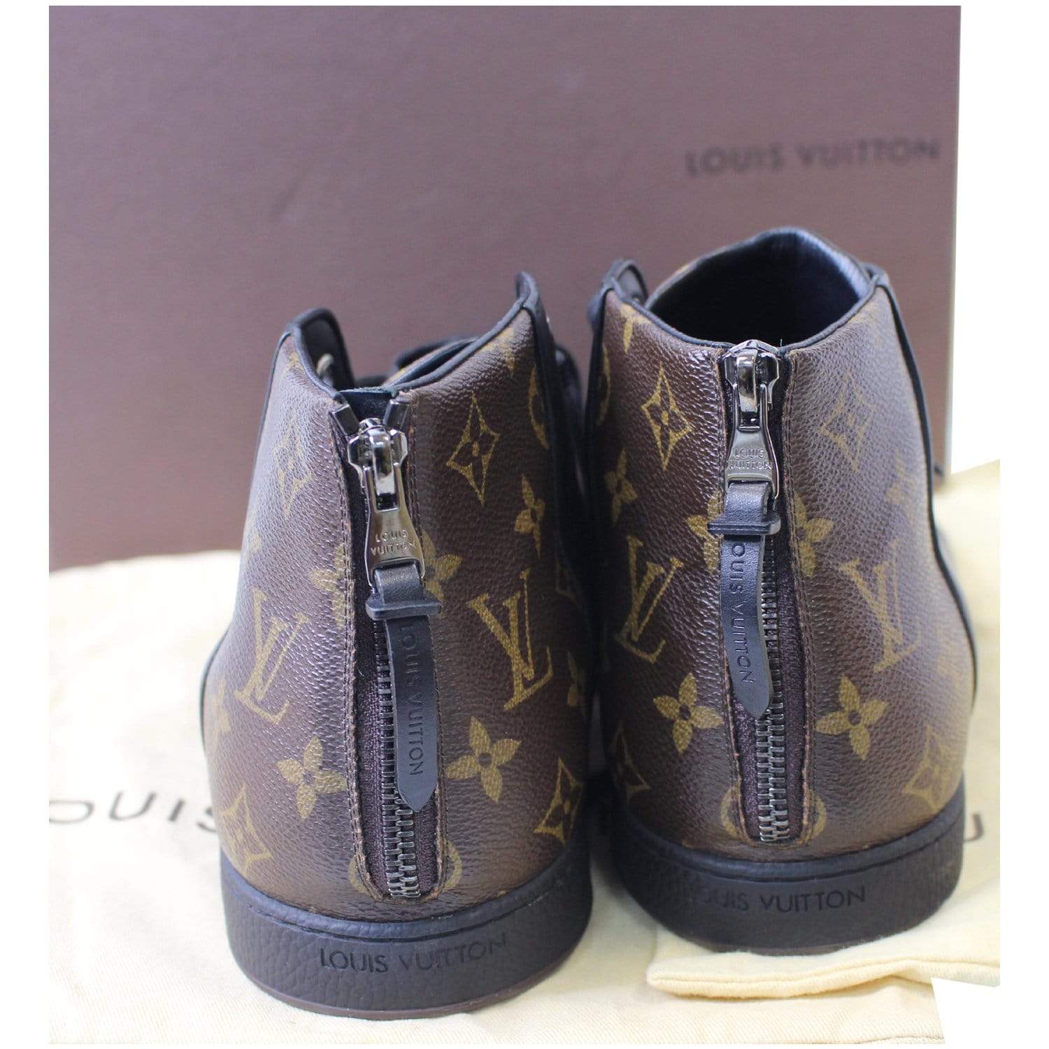 Louis Vuitton LV Sneaker Boot Black High Top Sneakers - Sneak in Peace