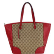 GUCCI Bree Monogram Leather Tote Bag Red 449242