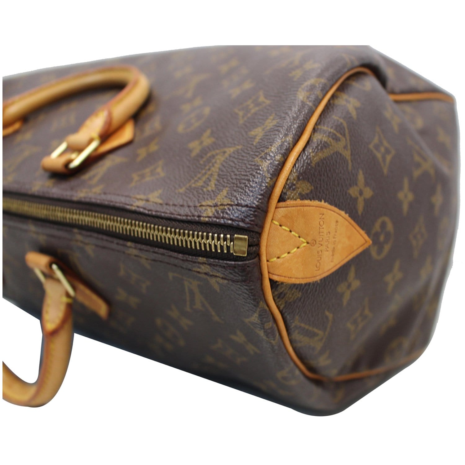 Louis Vuitton Vintage Canvas Brown Monogram Speedy 40 Bag Satchel