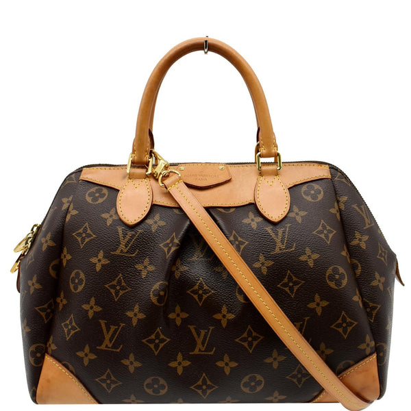 LOUIS VUITTON Segur Monogram Canvas Shoulder Bag Brown