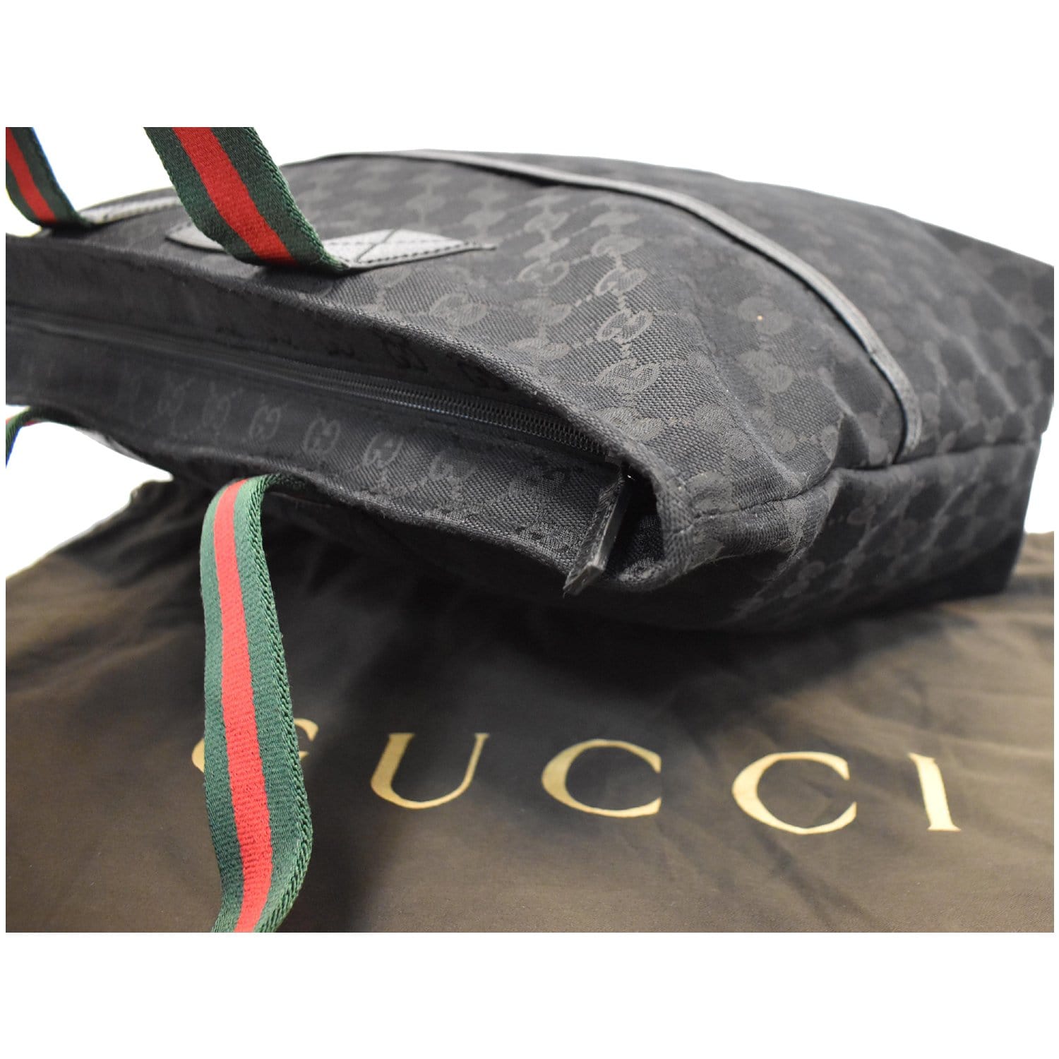 Gucci Supreme Monogram GG Web Handle Tote Bag