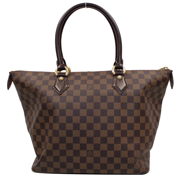 Louis Vuitton Saleya MM Damier Ebene Shoulder Tote fornt