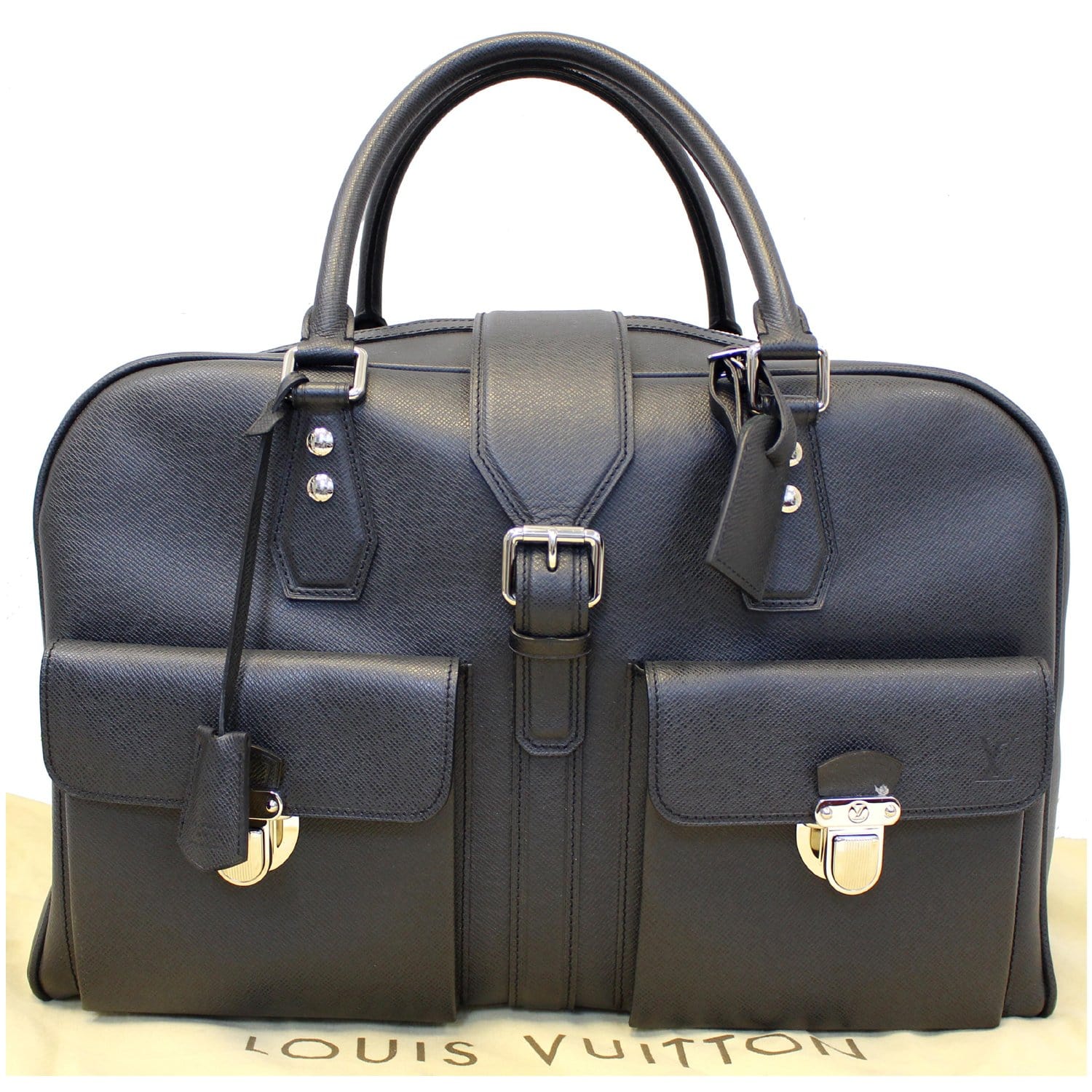 Louis Vuitton Travel Case 3 Watch Taiga Ardoise in Leather with Silver-tone  - US