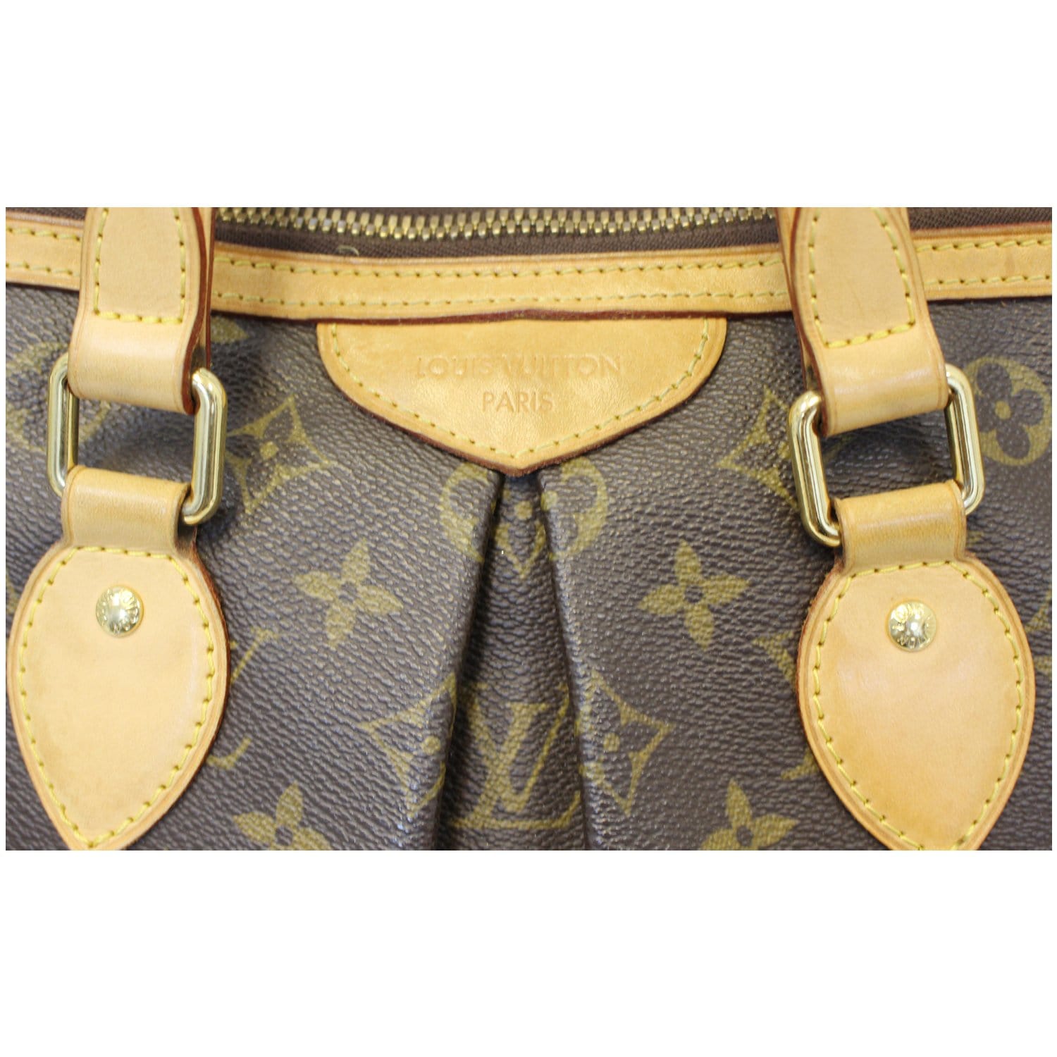 Palermo fabric handbag Louis Vuitton Brown in Cloth - 35359626