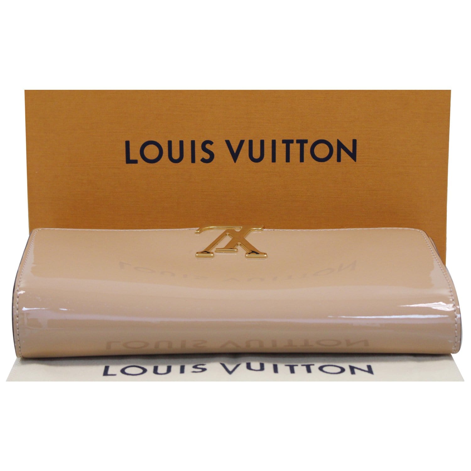 Louis Vuitton • Nude Patent Louise Wallet with GHW. Slight sign of wear on  hardware. Comes with Original Packaging, Dustbag & Certificate…