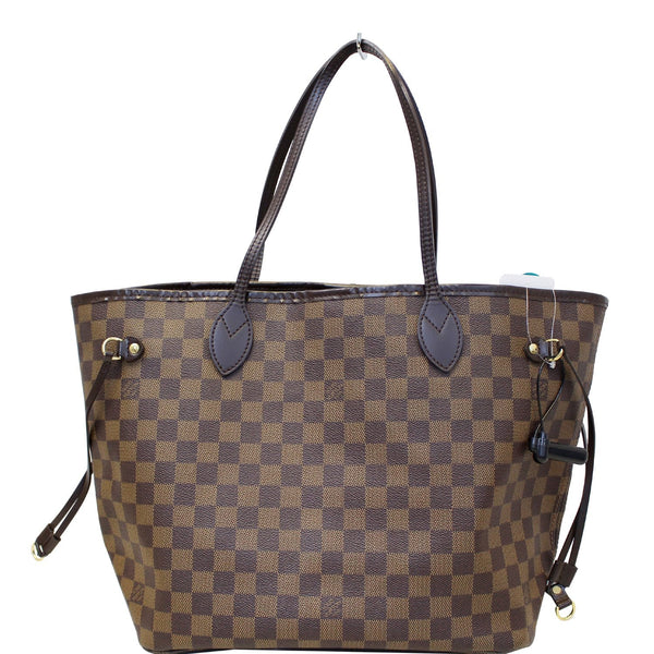 LOUIS VUITTON Neverfull MM Damier Ebene Tote Shoulder Bag-US