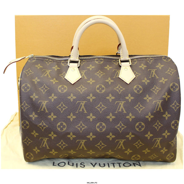 LOUIS VUITTON Speedy 35 Monogram Canvas Satchel Bag-US