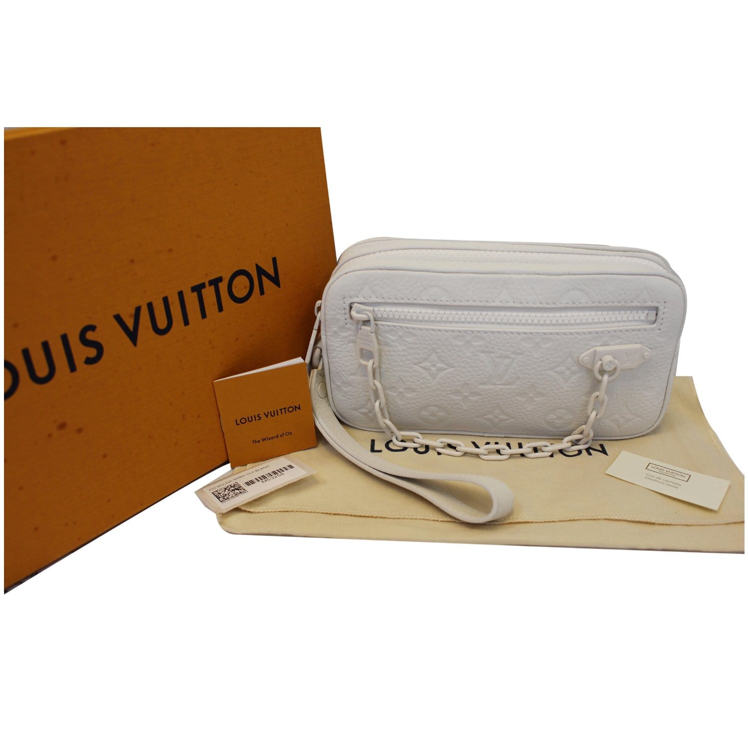 Louis Vuitton Pochette Volga Monogram White in Taurillon Leather with  Tone-on-Tone - US