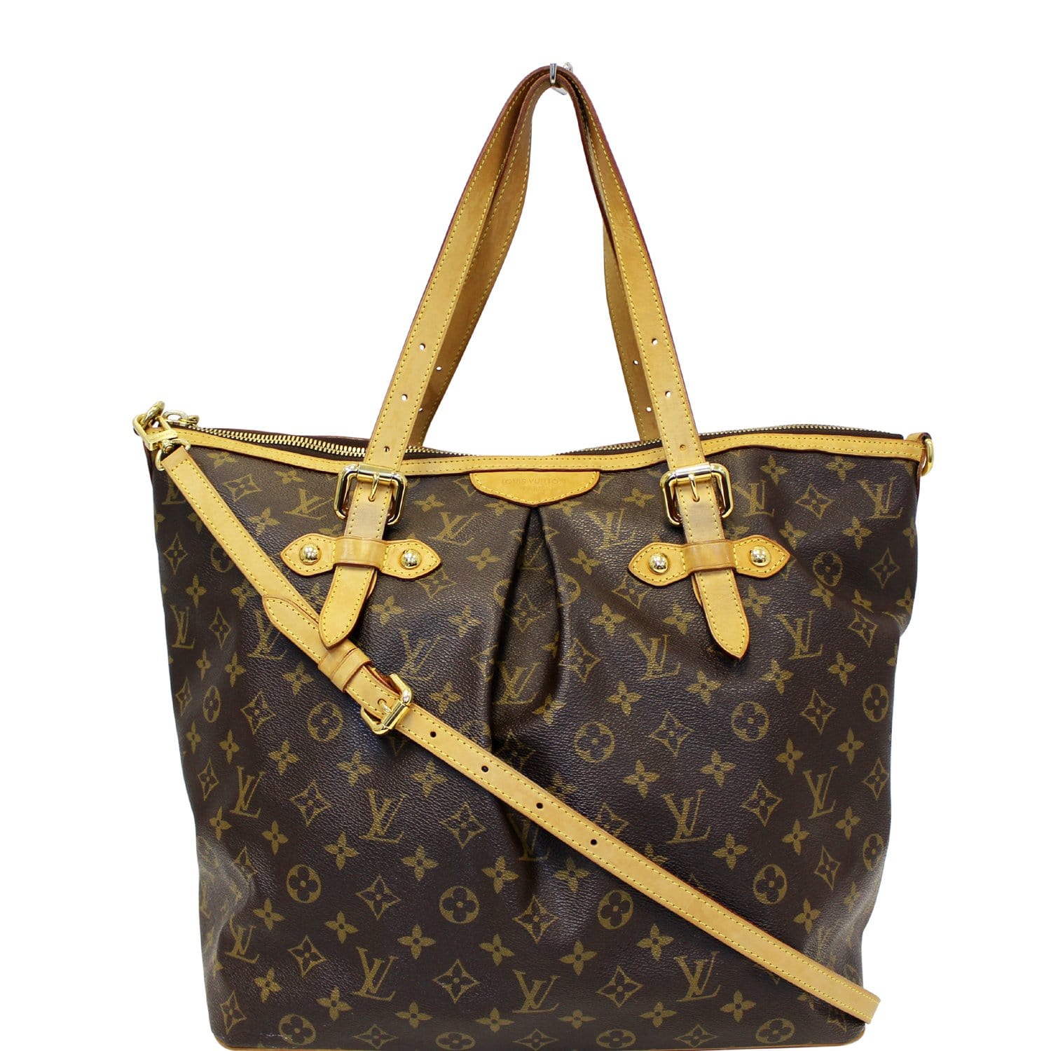 Authentic Louis Vuitton Palermo Gm Monogram Tote/Shoulder Bag