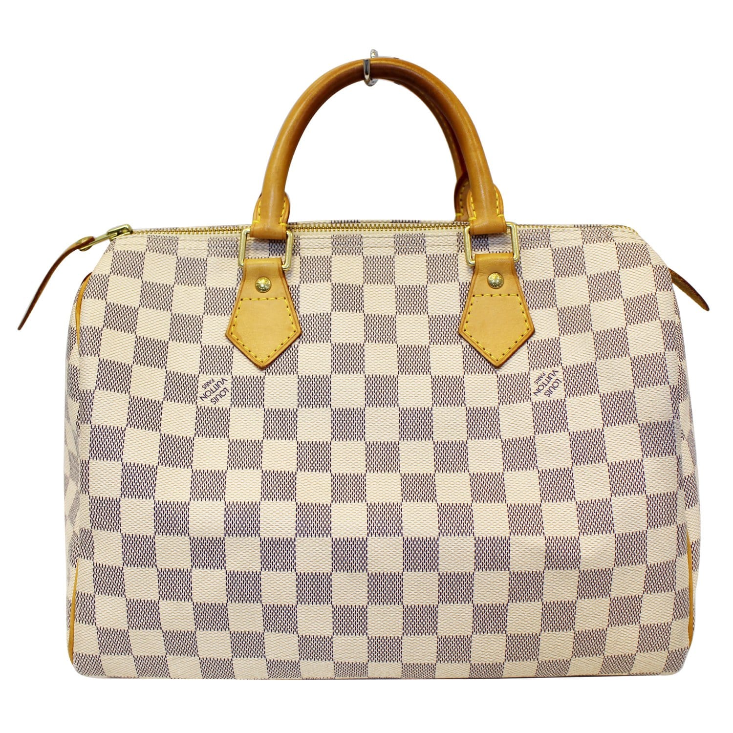 LOUIS VUITTON Speedy 30 Damier Azur Satchel Handbag-US