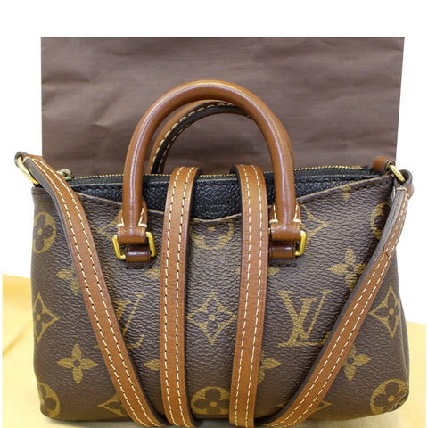 LOUIS VUITTON Nano Pallas Monogram Canvas Shoulder Crossbody Bag-US