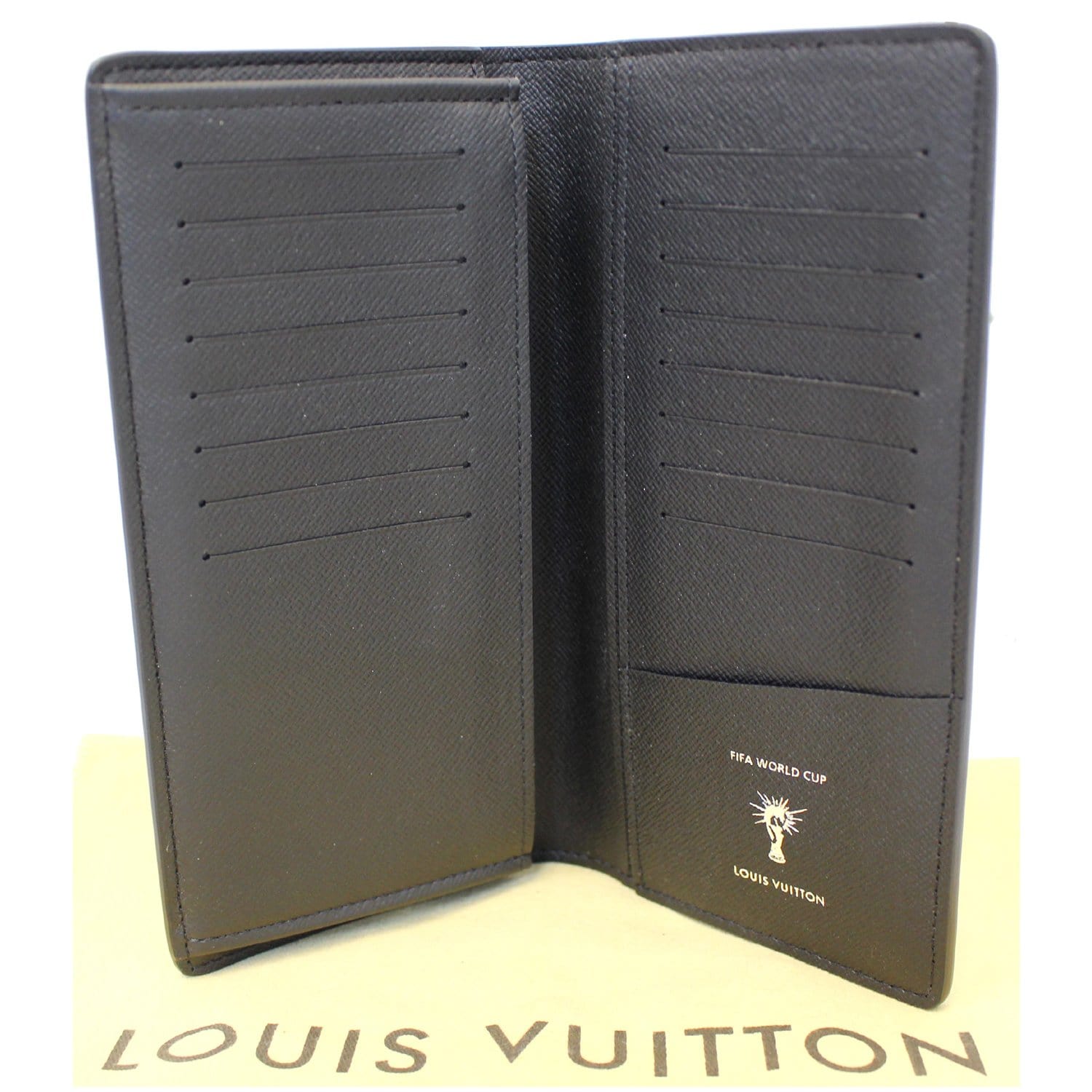 Louis Vuitton Slender Wallet Hexagonal FIFA World Cup Noir in Epi Leather  with Silver-Tone - US