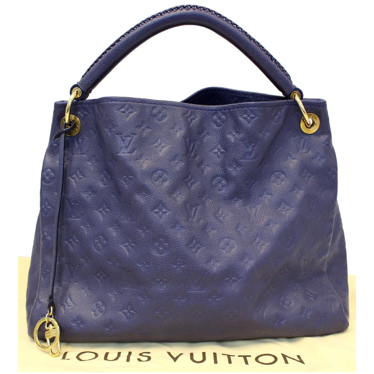 Louis Vuitton Navy Blue Sequin & Wool Reverie Pochette Bag., Lot #58052