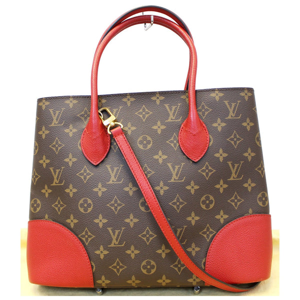 LOUIS VUITTON Flandrin Monogram Canvas Tote Shoulder Bag Cherry-US