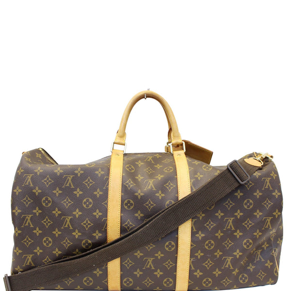 LOUIS VUITTON Keepall Bandouliere 55 Monogram Canvas Travel Bag