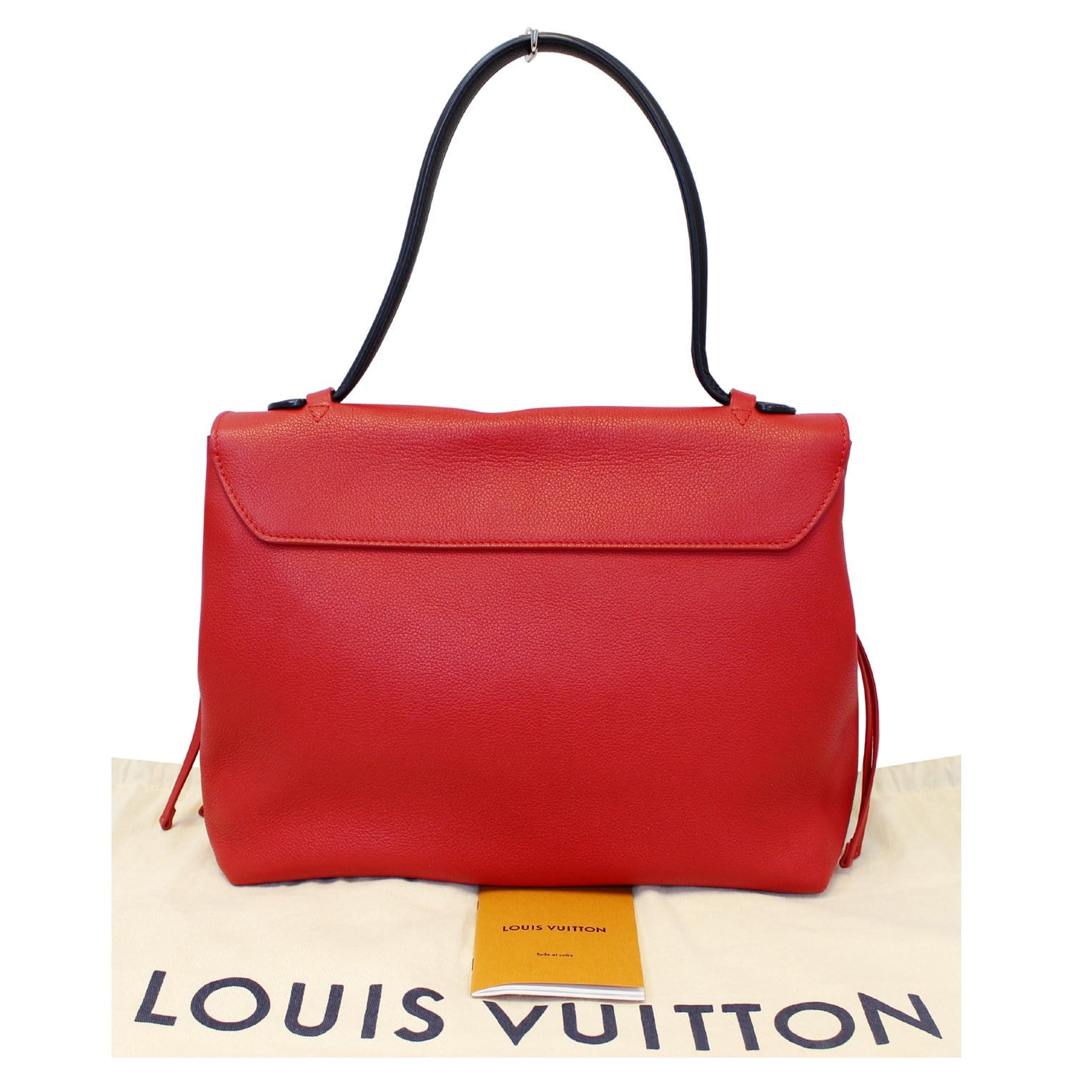 Louis Vuitton - Authenticated Lockme Purse - Leather Red Plain for Women, Good Condition