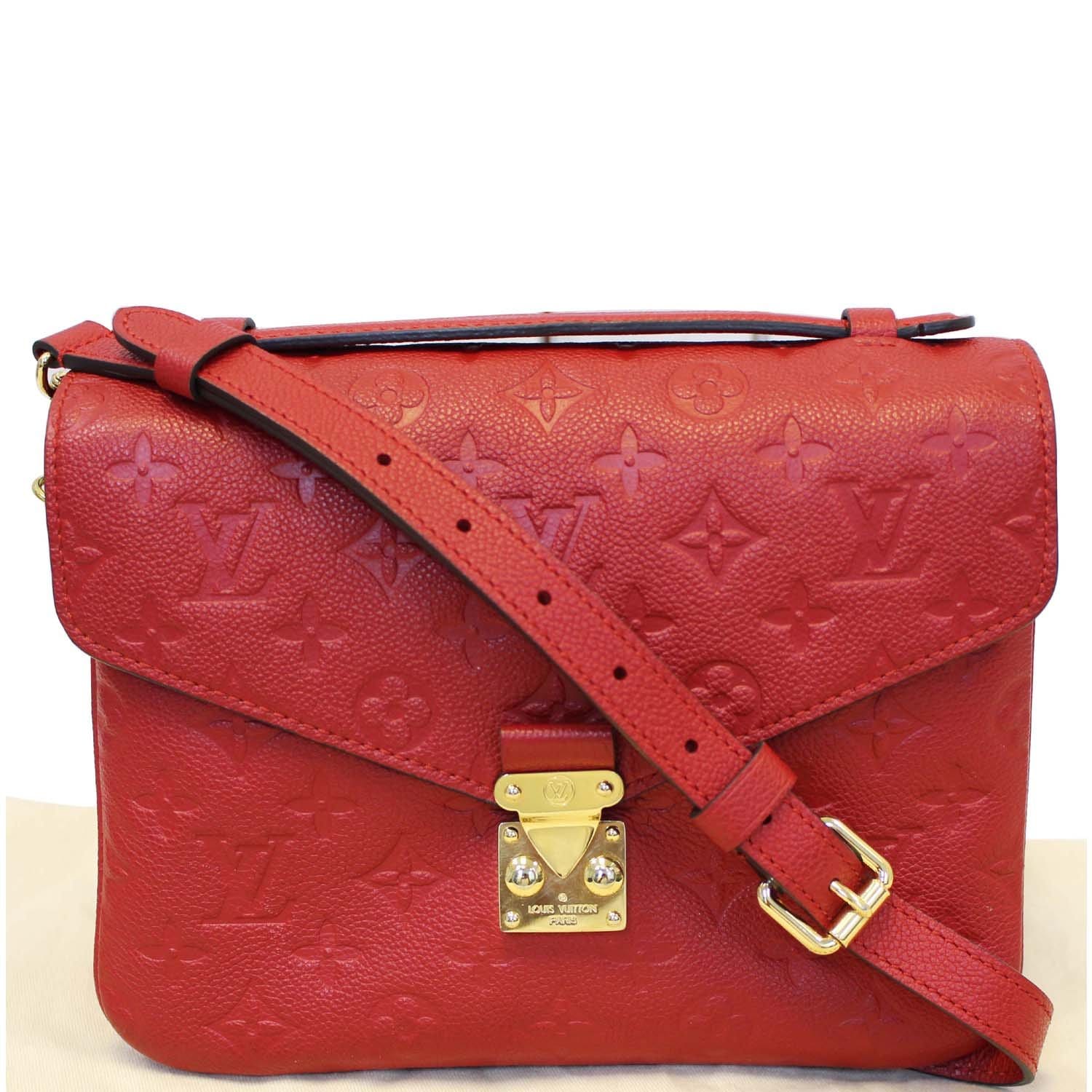 Louis Vuitton - Authenticated Metis Handbag - Leather Red Plain for Women, Very Good Condition