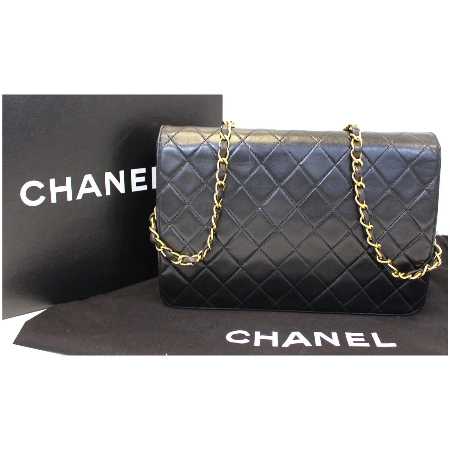 Chanel Classic Double Flap Medium Blue Matelasse Shoulder Bag