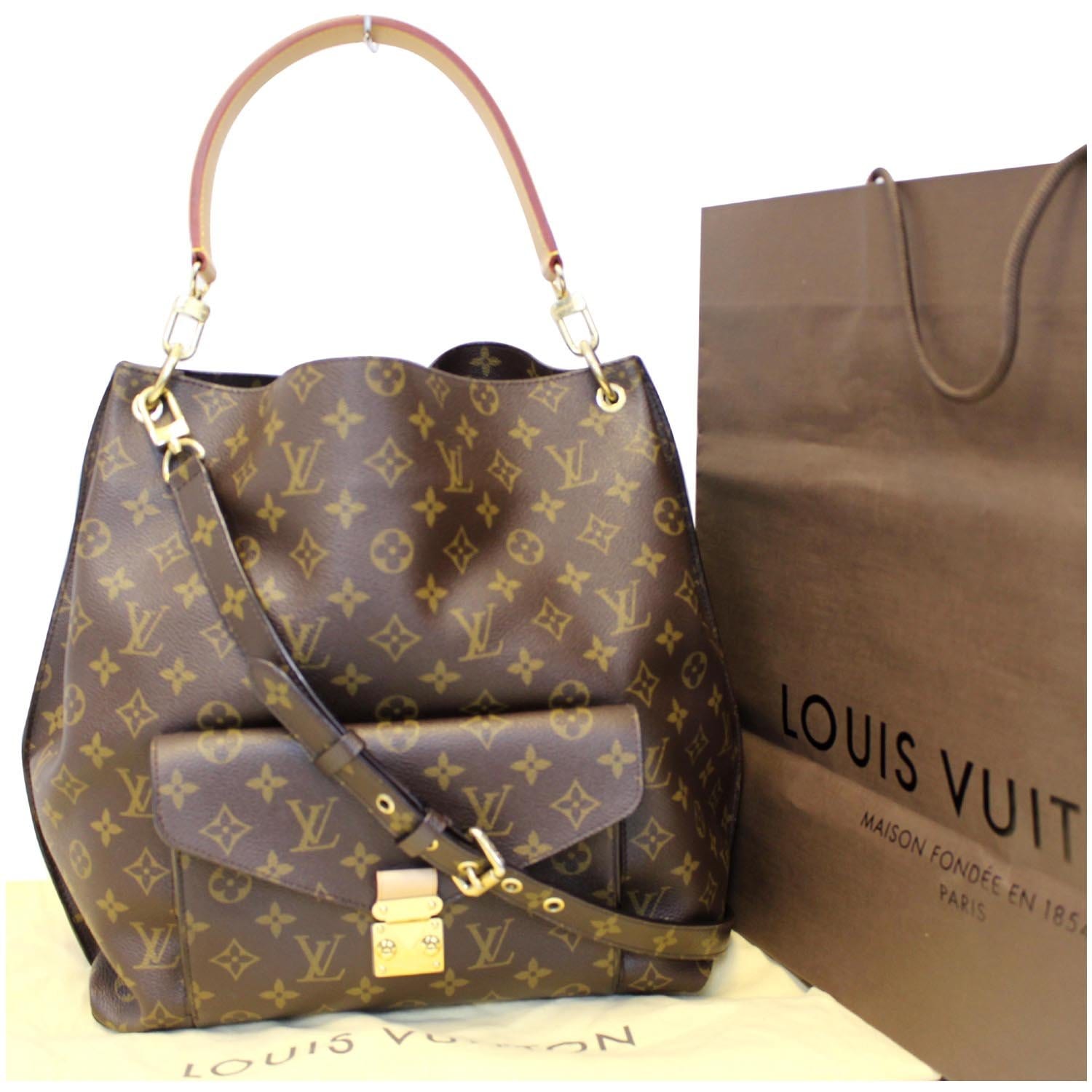 Louis Vuitton - Authenticated Metis Handbag - Cloth Brown Plain for Women, Very Good Condition