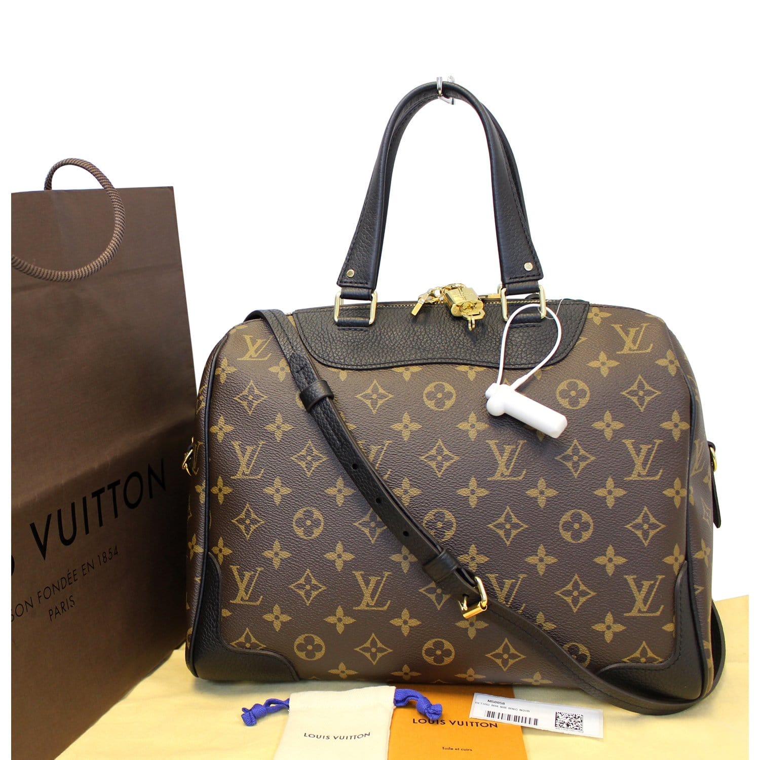 Louis Vuitton Monogram Retiro MM - Brown Satchels, Handbags - LOU92474