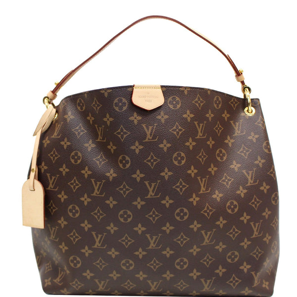 LOUIS VUITTON Graceful MM Monogram Canvas Shoulder Bag Brown