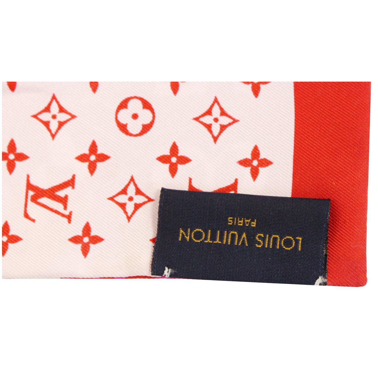 New Louis Vuitton Monogram Vernis Sticker LV Bandeau Skinny Neck Scarf –
