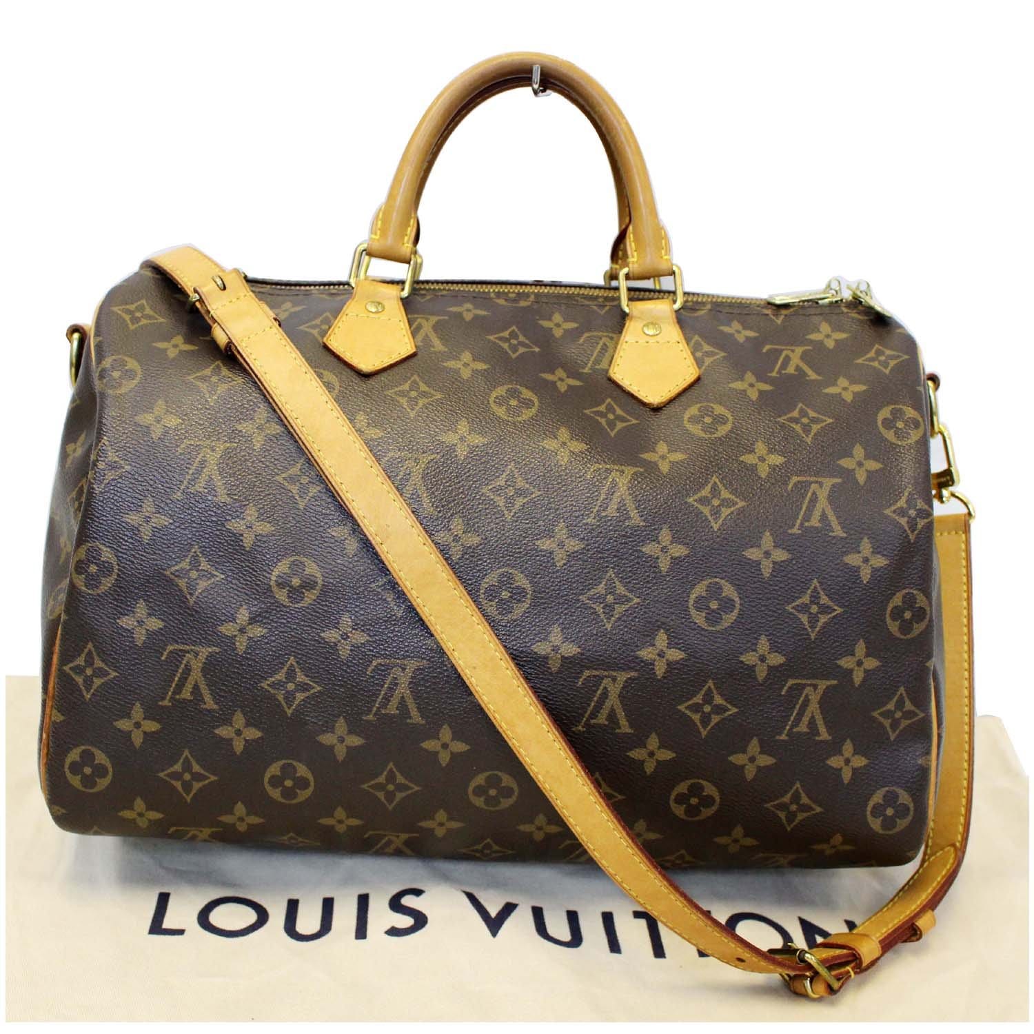 Louis Vuitton Speedy 35 handbag in Monogram canvas customized Lovely Audrey   For Sale at 1stDibs