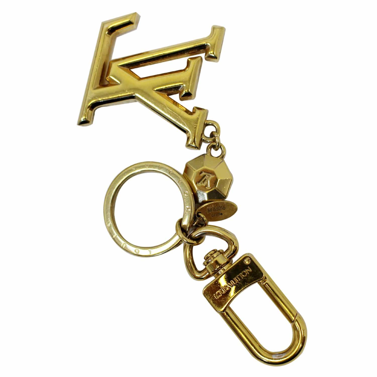 LOUIS VUITTON LV Facettes Key Holder Gold 70894