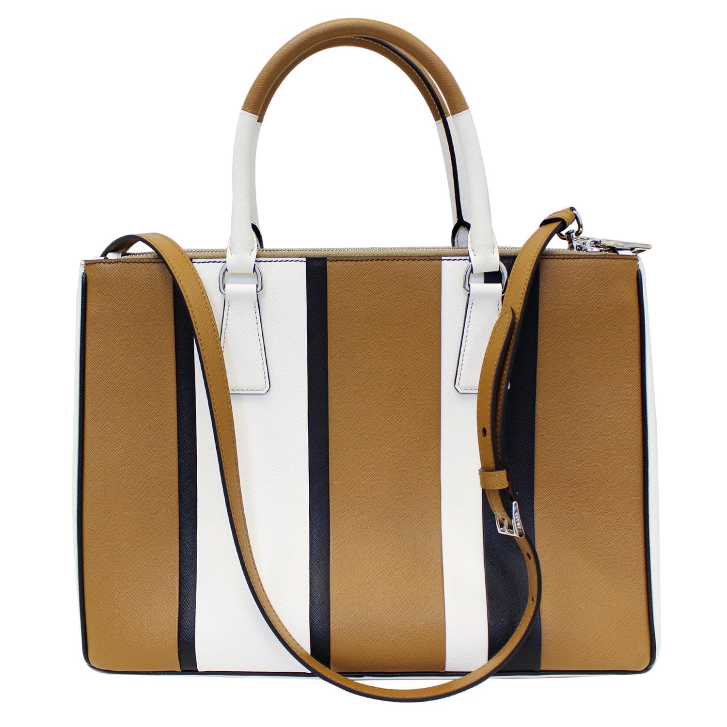 Prada - Men's Saffiano Galleria Bag Tote - Brown - Leather