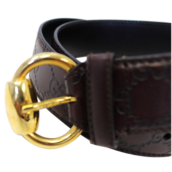 GUCCI Guccissima Horsebit Buckle Belt size 40