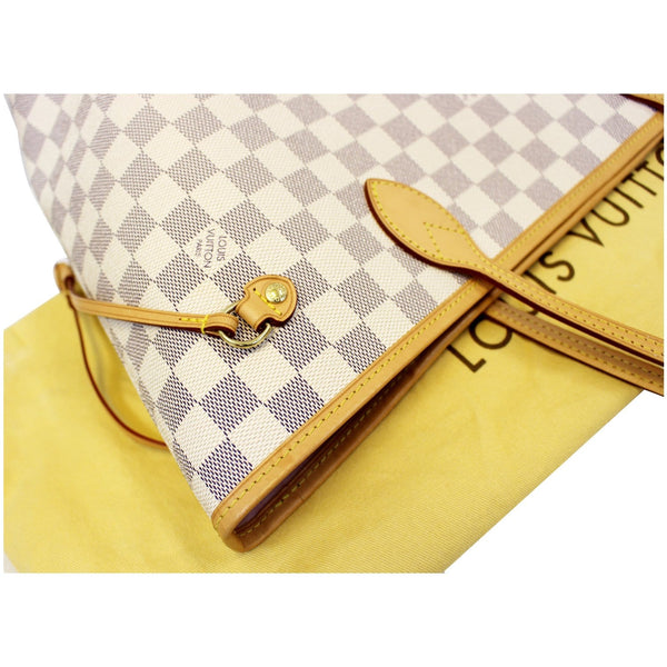 LOUIS VUITTON Neverfull MM Damier Azur Tote Shoulder Bag