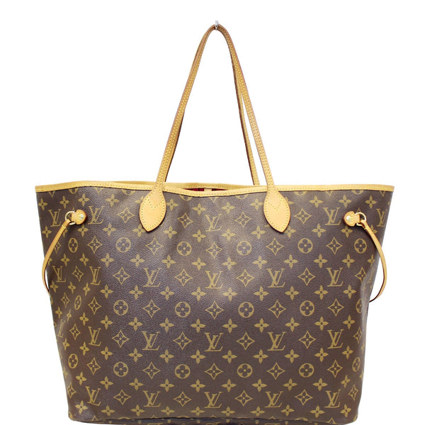 LOUIS VUITTON Neverfull GM Monogram Canvas Shoulder Bag Fuchsia-US